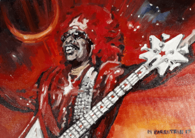 The Funky – (Bootsy Collins, oil on canvas board)