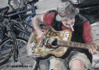 Sliding Street Musician