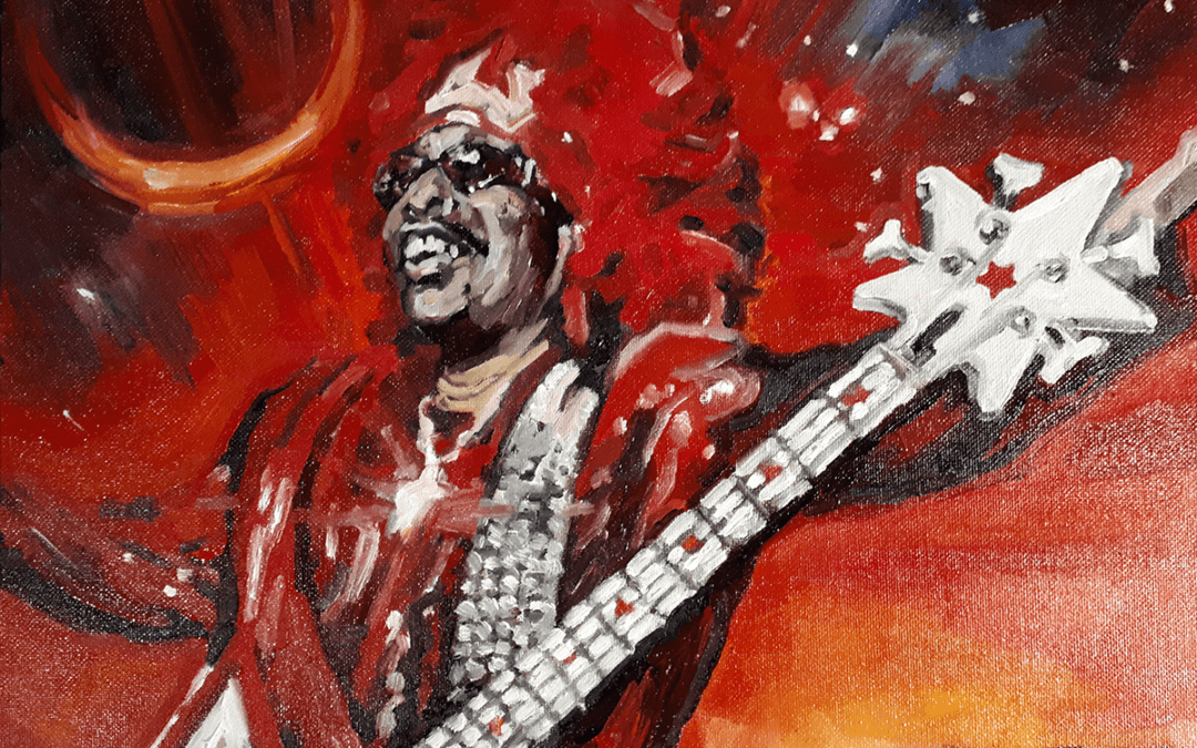 The Funky – (Bootsy Collins, oil on canvas board)
