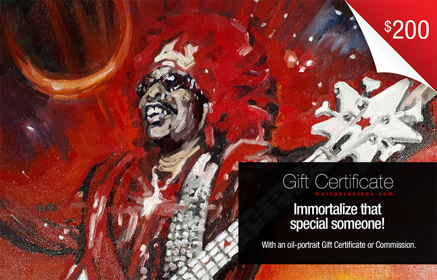 Portrait Commission Gift Cards Available 2017